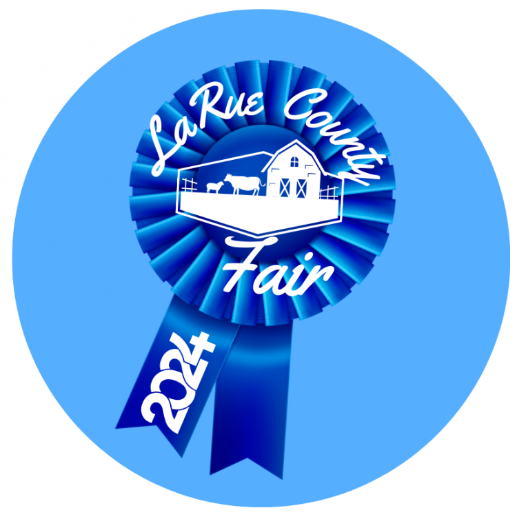  blue fair ribbon in blue circle